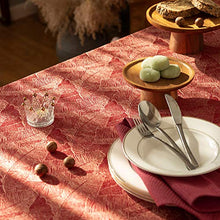 Tovaglia Rettangolare Jacquard Tovaglia Rossa Protezione, Tovaglie Lavabili Antimacchia E Antigoccia Per Cucina Domestica Sala Da Pranzo Decorazione a Buffet