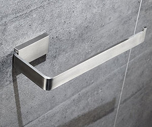 MBYW Portasciugamani Asciugamano da bagno in acciaio inossidabile 304 anello da bagno solido asciugamano piccolo portasciugamani anello per punzonatura asciugamano lungo gratuito, 19 cm, punzonatura 1