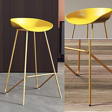 HXSM Sgabello da Lavoro Bianco Sgabelli da Bar in Metallo Sedie da Cucina Industrial con Poggiapiedi Sedia da Pranzo Moderno per La Casa Altezza Seduta 65/75cm