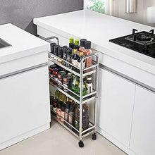 Rack Armadietto portaoggetti Stoccaggio Stretto Acciaio Inox 304 Atterraggio Multi-Strato Che può Essere spostato Cucina, Bagno Contenitore