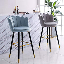 XIAOQIAO Sgabelli da Bar, sgabelli da Bar ad Altezza Fissa 55 cm / 65 cm / 75 cm, con Schienale Morbido ed ergonomico e Comodo poggiapiedi, sgabelli da Bar da Cucina