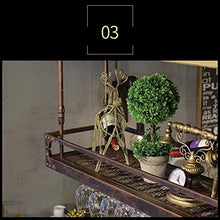 Leifeng Tower Classico Wine Rack Materiale Ferro Battuto Hanging Wine Rack casa Wine Bar Bar Capovolto Calice Display Stand (Color : Bronze)