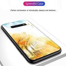 Suhctup Compatibile con Samsung Galaxy S10 Plus / S10+ Custodia Protettiva in Vetro Temperato 9H + Cornice Paraurti in TPU Silicone Morbido Assorbimento Degli Urti a 360 Gradi Protezione -albero