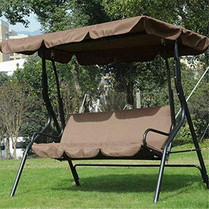 LTHTX - Coprisedile impermeabile in tessuto Oxford UV, per giardino, patio, campeggio, cortile, amaca (verde, copertura superiore (195 x 125 x 15 cm)