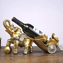 LHQ-HQ Decorazioni Arte Artigianato Wine Rack Elefante Carrello Wine Rack Regali Ornamenti Bottiglia cremagliera 4
