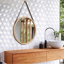LULUTING Specchio Trucco Parete Rotondo Nordic Specchio a Parete Bagno Specchio Specchio da Toilette Trucco dello Specchio Bagno Decorazione Specchio Appeso