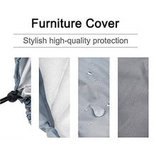Mobili Da Giardino Copertura Della Sedia Coperture Mobili Per Esterni Di Copertura Pieghevole Seat Cover Garden Outdoor Antipolvere Impermeabile Heavy Duty Resistente Per Prato Mobilia Del Patio Grey