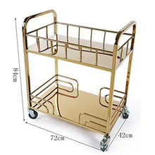MEI XU Carrelli di Stoccaggio Carrello portautensili - Scaffale Mobile per Auto da Dessert in Cartone da Auto dell'hotel per Auto da tè di Lusso in Titanio Carrelli di Utilità