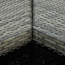 Tidyard Tavolo da Bar ad Angolo in Polyrattan Tavolo da Esterno per Arredo da Bar Bistrot 100x50x105 cm Grigio