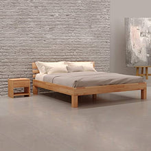 Krok Wood Comodino in Legno Julia Massiccio di faggio 40x40x40 cm