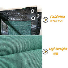 YYQ 2m 3m 4m Telo Ombreggiante Rete Oscurante Telone Coprente Frangisole Frangivento con Occhielli,Verde Scuro per Fiori Terrazzi Serra