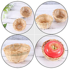 Yardwe 7Pcs di bambù Nido di Uccello Handmade Nido di Uccello con Ganci Colibrì Casa Canarino Rondine Finch di Pasqua Rustico Casa Colonica di Nidificazione Decorazione