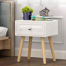 Comodino di pompaggio Studio Corridoio dell'Assemblea Addensare Locker Pratico Bagno Solido della Famiglia di Legno Camera da Letto Soggiorno Multifunzione in Bianco 40X30X48.5cm FANJIANI