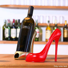 AmandaJ - Portabottiglie da vino a forma di scarpa con tacco alto, porta bottiglie di vino, decorazione per la casa