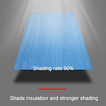 XIAOXIAO Rete ombreggiata Ombra Net-Home Encryption Rete Addensata Ombra Tetto Terrazza Terrazza Serra Balcone Isolante Rete 90% Ombra Blu (Dimensione: 2x2m) (Size : 5x10m)