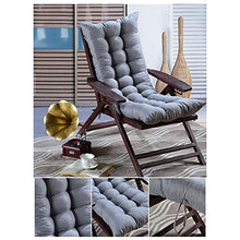 NANANA Poltrona Sedia a Dondolo Cuscini, Lettino Sdraio Spesso Cuscino per Sdraio Addensare Schienale Cuscino Poltrona, 45X115 Cm,Grigio