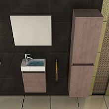 Bagno mobili/base & Water & su armadio & specchio/colore: marrone