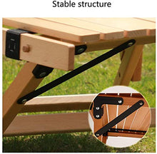 CASTOR Tavolo da Picnic all'aperto Tavolo Pieghevole all'aperto, Tavolo in Rotolo di Uovo in Legno, Tavolo Pieghevole Portatile, Auto-Guida Camping Home Barbecue Tavolo da Picnic BBQ Party Table