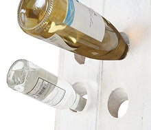 Mendler Serie Vintage portabottiglie HWC-C54 Legno paulonia 120x22x5cm Bianco