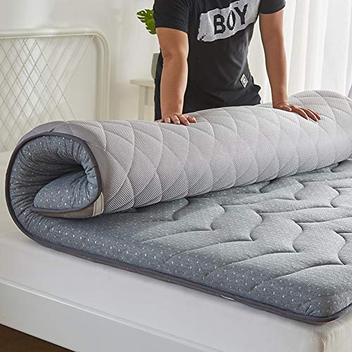 qwert Futon Tatami - Materasso Giapponese da Pavimento per Studenti Tatami, Pieghevole, Antiscivolo, Tappetino Tatami da Pavimento Tatami, Spesso e Pieghevole, 150 x 190 cm