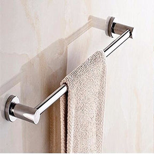 MBYW Portasciugamani in Acciaio Inox 304 Asta Appendiabiti Lungo Bagno mensola portasciugamani Singolo Ciondolo Bagno punzonatura Gratuita, Acciaio Inossidabile, Installazione di Foratura 50 cm