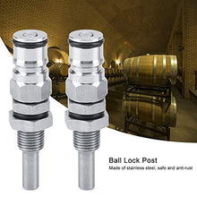 Tarente 2pcs / Set in Acciaio Inox Robusto barilotto di Birra Palla Blocco Messaggio connettore