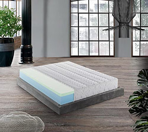 MENTOR - Materasso Memory Med Advanced H2 Matrimoniale 180x200 Plasmatic Med 3D H26 BIO DISP. Medico DETRAIBILE 10 cm di Memory, Onda ad 11 Zone, sfoderabile.