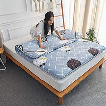 Pieghevole Materasso Pad Coprimaterasso Super Delicatamente Profonda coprimaterasso (Colore : Blu, Dimensione : 180x200cm)