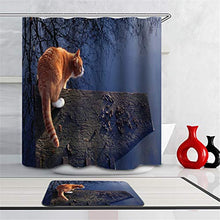 Combinazione Bagno. Immagini Chiare E Colori Vivaci Rendono Il Tuo Bagno Pieno di Vita. Accessori da Bagno. Il Gatto sul Lago.