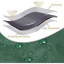 Coperture per mobili da Giardino, Anti-Nebbia, Copertura per mobili da Giardino pensile, Anti-Polvere di Tabacco, Copertura Antipioggia per tavoli e sedie Set di Attrezzature Anti-UV, Verde,