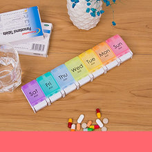 SUPVOX Porta pillole Pillola Organizzatore settimanale Scatola per 7 giorni Supplementi per farmaci da viaggio