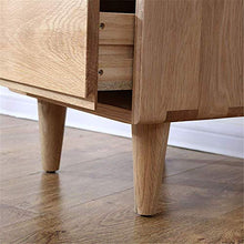 BJLWTQ Legno Solido Giapponese Doppio Colore Comodino White Oak Mobili Camera da Letto Governo di immagazzinaggio Verdi Due Cassetti