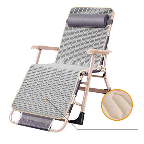 DGHJK Sedia Relax da Giardino a gravità Zero con Cuscini Comodi e Traspiranti, Sdraio Relax da Esterno per Piscina da Spiaggia Coperta, Facile Trasporto e stoccaggio