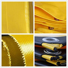 MTYLX Grande Tela Cerata Resistente, Teloni, Copertura per Paralume in Tela Cerata Gialla Impermeabile Antipioia per Esterni per Giardino, Copertura per Auto,Giallo,2 × 3 M