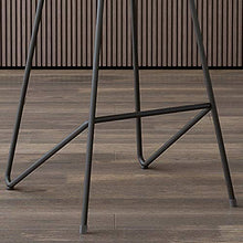 Sgabello da bar × 2, sedia da bar con schienale per cucina domestica, sgabello da lavoro per hotel, cuscino in pelle di alta qualità, con poggiapiedi, comfort sedentario/H / 65CM