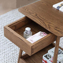 DGHJK Mobili per la casa, Comodino in Legno massello con cassettiera Comodino Divano 41 x 41 x 61 cm
