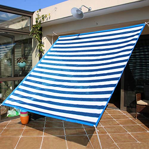 Telo Ombreggiante, Panno for tenda da sole all'80% con parasole - Tessuto a rete for tende da sole Rete resistente ai raggi UV for giardino, cortile, terrazza, garage, portico, porta d'ingresso - Stri