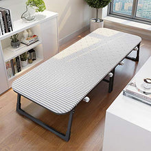 XJAXY Letto Pieghevole Semplice Portable Office Lounge Bed Home Guadagnare Siesta Piazze Culla, Portatile Pieghevole Ospite Letti con Ruote Facile Bagagli - Risparmio di Spazio