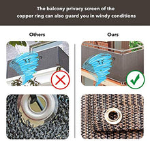 DAPAIZI Schermi Protettivi per La Privacy del Balcone, Scudo per La Privacy, Resistente alle Intemperie con Protezione UV per La Copertura del Balcone. (Marrone,1.8X5m)