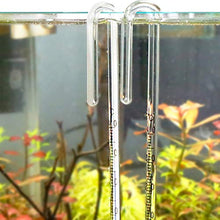 Xuniu Aquarium Termometro in Vetro con Gancio Fish Tank Reptile Box Accessori Forniture