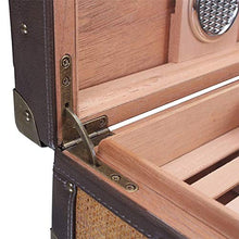 Humidars Cigar Humidor - Cigar Humidor creativo di sicurezza a due livelli a quattro zone Mat antico modello casa Cigar Box 50 Sticks Cigar Humidor Box mantenerlo fresco .Scatola di immagazzinaggio di