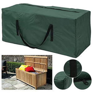 Borsa da giardino, per mobili da giardino, cuscino da giardino, borsa con maniglia e chiusura lampo, per albero di Natale, abbigliamento (verde 173 x 76 x 51)