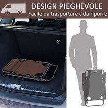 Outsunny Lettino Sdraio Pieghevole da Giardino, Mare, Spiaggia, Piscina, Chaise Longue Richiudibile con Braccioli, Marrone
