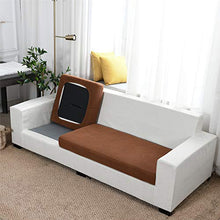 GYHH Copriseduta Divano Elasticizzato Copri Cuscini Divano,Tessuto A Quadri Jacquard Spandex?1/2/3/4 Posti Universale Super Morbido (Light Coffee,3 Seater)