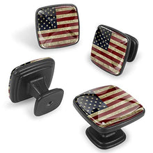 Bandiera americana 1 Pomelli per Porta Set di 4 Pomelli per Mobili Manopole per Cassetti Cucina Armadio Vetro