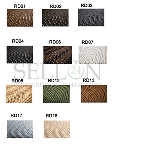 Paravento per balcone, 10 cm x 10 cm, in rattan sintetico