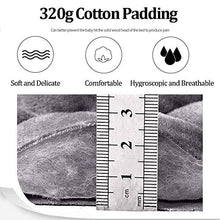 Copertura per Testiera per Letto Corto in Peluche Singola Matrimoniale Fodera per Testiera Letto Morbido Velluto Cotone Trapuntato Copri Protezione Letto Testa Posteriore Decorazione,Grey1-170cm