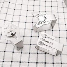 Qiundar Tovaglia Clip in Acciaio, 8 Pezzi Fermatovaglia da Tavola Tablecloth Clip Regolabile per Esterno Nozze Festa