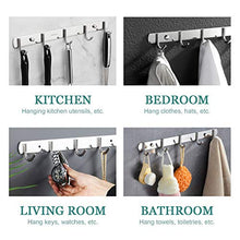 Appendiabiti a Parete(5 ganci)Attaccapanni da muro moderno，Viene fornito con colla e viti，Adatto per cucina, porta, camera, corridoio, bagno ecc.