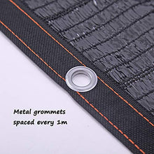 Rete ombreggiante 95% Ombra Resistente Ai Raggi UV Sole Schermata Privacy Parabrezza Paralume in Tessuto A Maglia con Occhielli, Nero (Dimensioni : 3x3M)